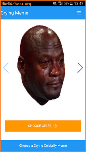 Crying Meme Generator screenshot