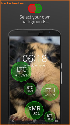 Crypto Bubbles Live Wallpaper screenshot