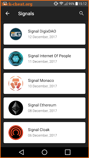 Crypto Signals screenshot