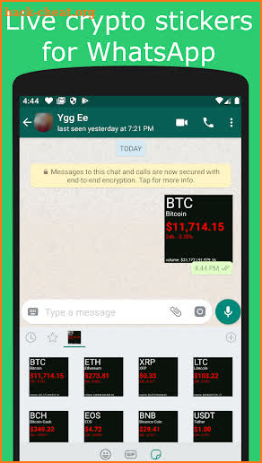 Crypto Stickers screenshot