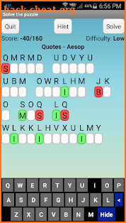 Cryptogram Puzzles screenshot