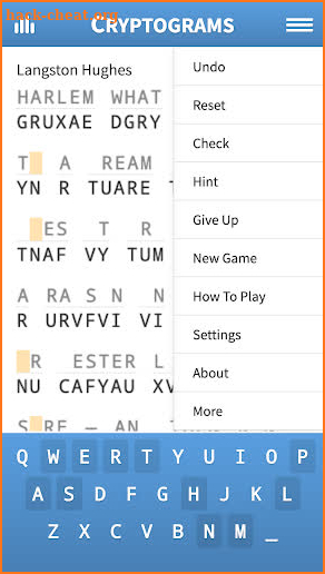 Cryptogram · Quote Puzzles screenshot