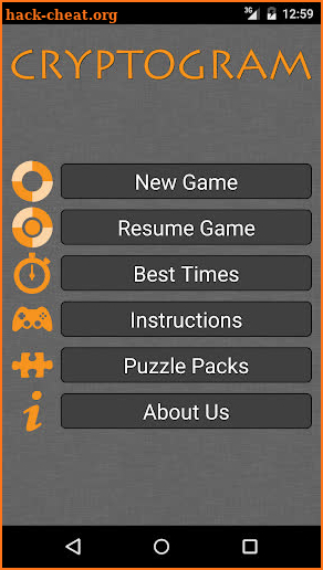 Cryptogram Word Puzzle screenshot