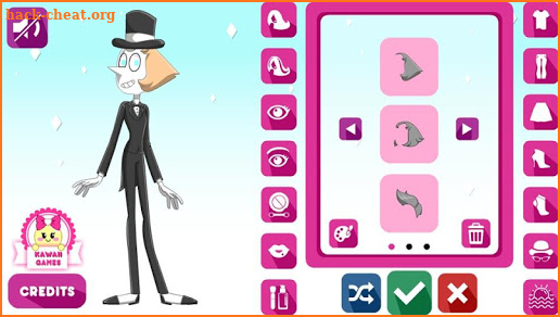 Crystal Gem Pearl Dress Up Game screenshot