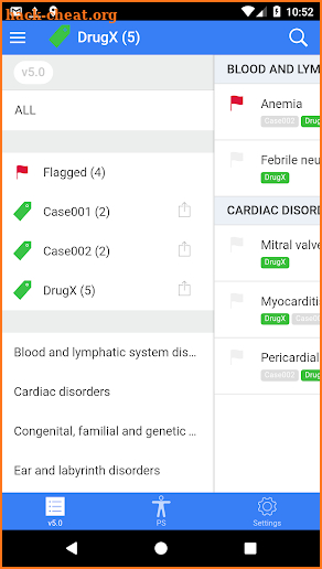 CTCAE plus = CTCAE v5+v4+v3 (Standard) screenshot