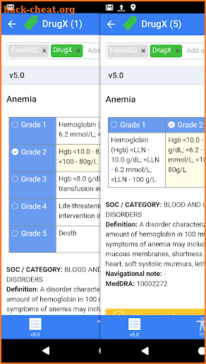 CTCAE plus = CTCAE v5+v4+v3 (Standard) screenshot