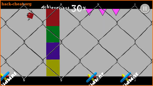 Cube behind the fence screenshot