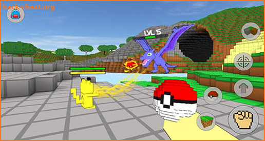 Cube craft go:Pixelmon mod battle screenshot