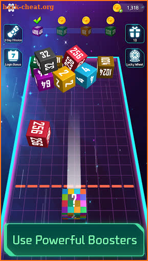 Cube Galaxy: Shooting2048 screenshot