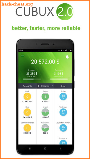 Cubux 2: Budget planner,finance tracker with sync screenshot