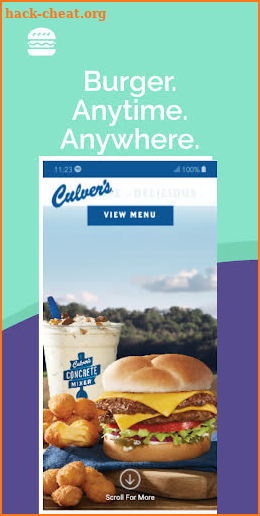 Culvers Restaurant app screenshot