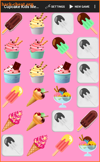 Cupcake & Desserts Kids Memory Matching Game screenshot