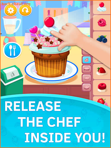 Cupcake Kids Food Game. Pro screenshot