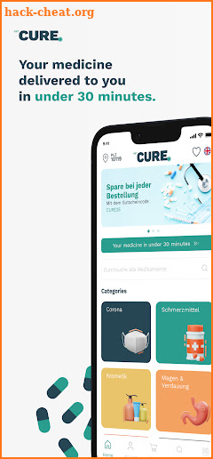 CURE: We deliver health. screenshot