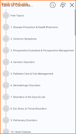 Current MED Diag & Treatment screenshot