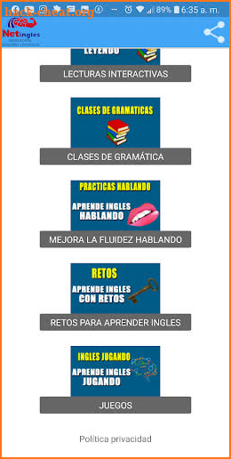 Curso de ingles GRATIS net Ingles screenshot