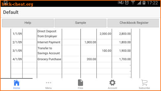 Custom Checkbook Pro screenshot