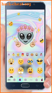 Cute Alien Emoji Keyboard screenshot