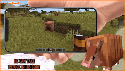 Cute Armadillo Mobs for MCPE screenshot