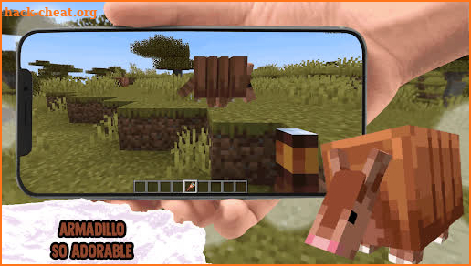 Cute Armadillo Mobs for MCPE screenshot