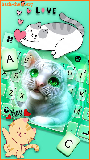 Cute Baby Tiger Keyboard Background screenshot