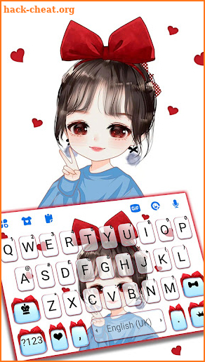 Cute Bowknot Girl Themes screenshot