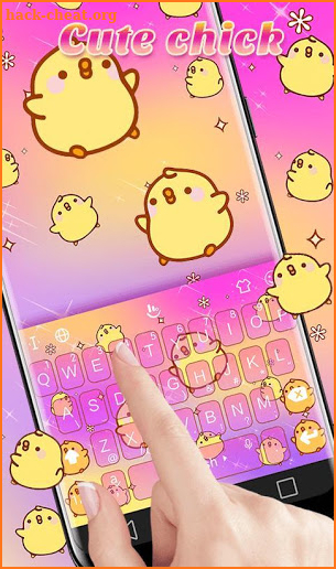 Cute Chick Keyboard Theme screenshot