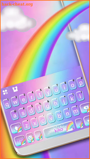 Cute Colourful Rainbow Keyboard Theme screenshot