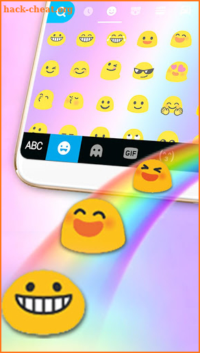 Cute Colourful Rainbow Keyboard Theme screenshot