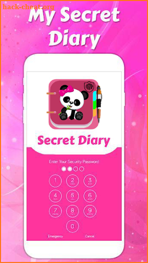 Cute Diary with Fingerprint screenshot