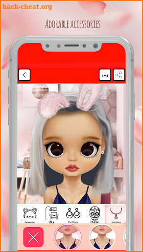 Cute Dollicon Doll Face Avatar screenshot