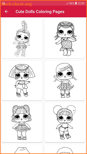 Cute Dolls Coloring Pages 🌈 (offline) screenshot