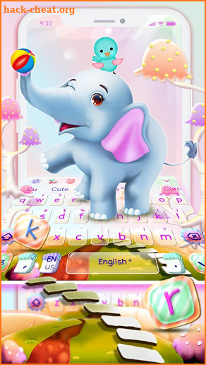 Cute Elephant Keyboard screenshot