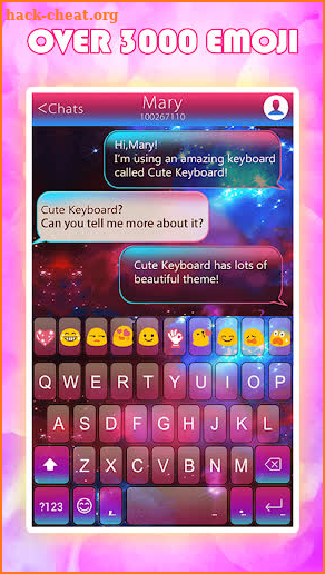 Cute Emoji Keyboard 2020: Themes, Emoticons, GIF screenshot