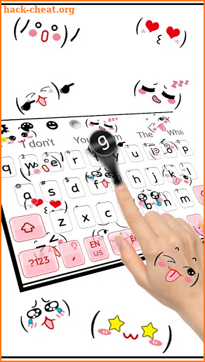 Cute Emoticons Keyboard screenshot