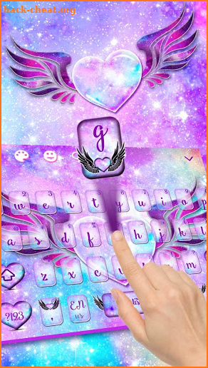 Cute Galaxy Wings Keyboard screenshot