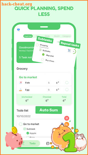 Cute Grocery & Shopping List screenshot