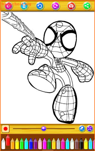 Cute Hero Coloring Book screenshot