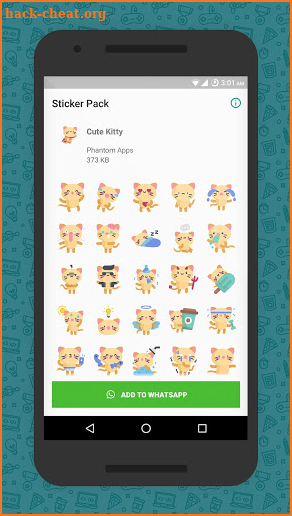 Cute Kitty Stickers For WhatsApp (WAStickerApps) screenshot