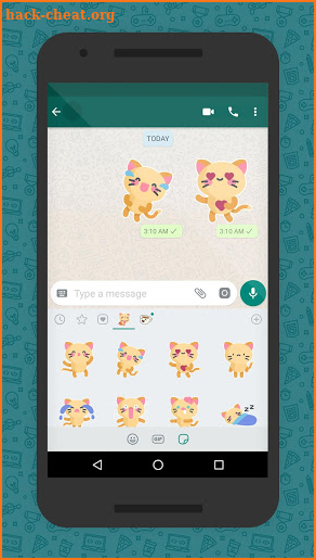 Cute Kitty Stickers For WhatsApp (WAStickerApps) screenshot