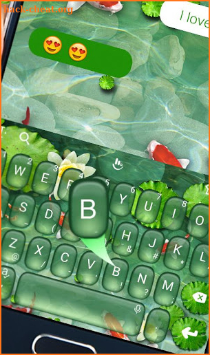 Cute Koi Fish Keyboard Theme screenshot