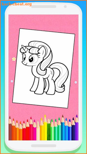 Cute Little Pony Coloring Book screenshot