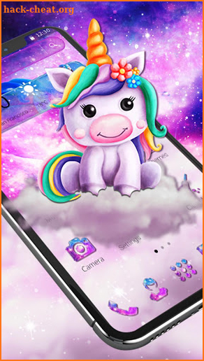 Cute little unicorn theme screenshot