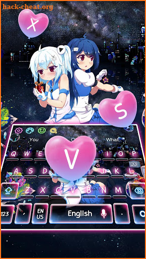 Cute Loli live keyboard screenshot