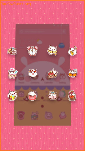 Cute lovely Rabbit-APUS Launcher theme screenshot