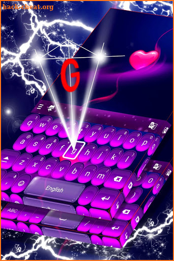 Cute Pink Heart Keyboard screenshot