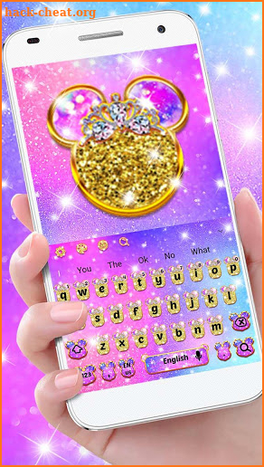 Cute Pink Love Galaxy Mouse Keyboard screenshot