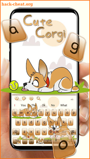 Cute 🐶 Puppy Corgi Keyboard Theme screenshot