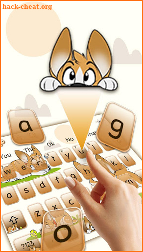 Cute 🐶 Puppy Corgi Keyboard Theme screenshot