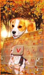 Cute Puppy Dog Keyboard Theme screenshot